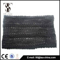 Newest style black color fashionable handmade crochet scarf